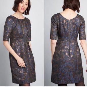 ModCloth Emily and Fin Brocade Dress Size 8